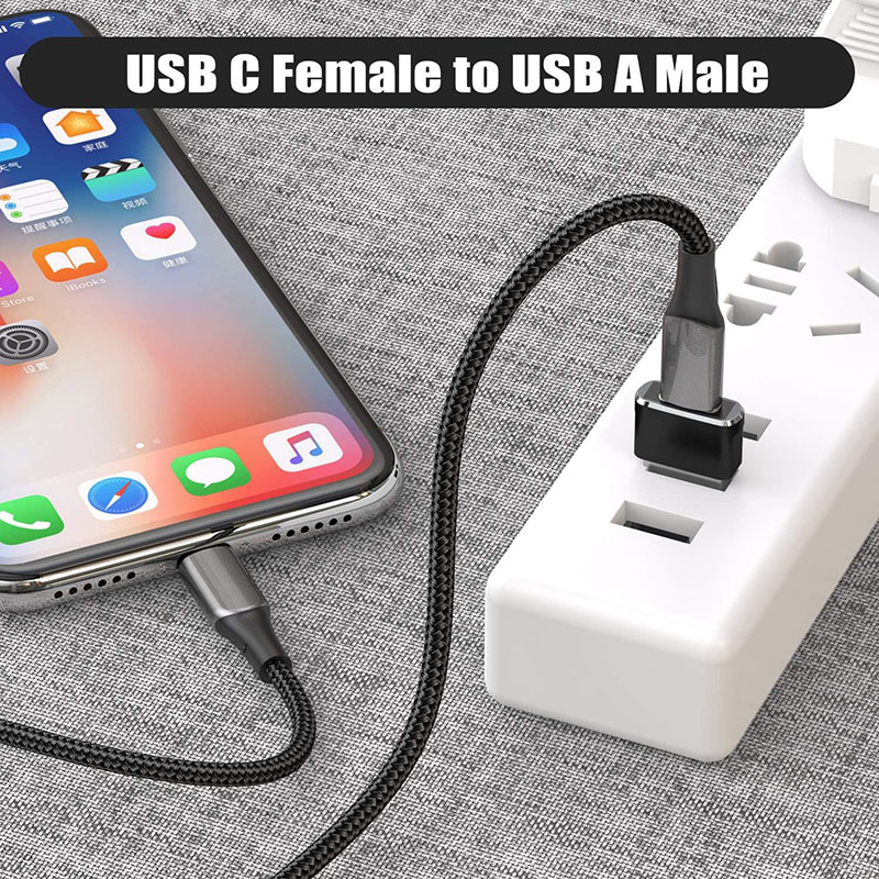 USB Female to Lightning Male Charger Adapter (3)